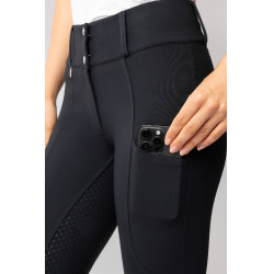 Damen-Vollbesatzreithose Horze Grand Prix Pro Dunkelmarine Blau