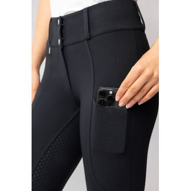 Damen-Vollbesatzreithose Horze Grand Prix Pro Dunkelmarine Blau