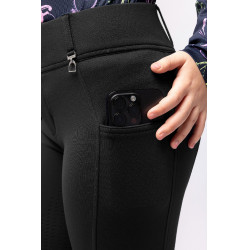 Reithose Horze Mira Kinder Vollbesatz Öffnung Marineblau