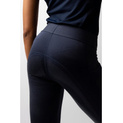 Reitleggings Horze Maia Vollbesatz Damen Öffnung Marineblau