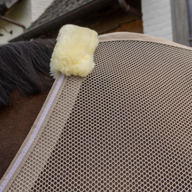 Fliegendecke mit Bauchschutz Comfort Kentucky Beige kariert Fliegendecke mit Bauchschutz Comfort Kentucky Beige kariert