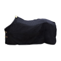 Kentucky Fleece-Decke Heavy Melange Schwarz