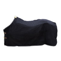 Kentucky Fleece-Decke Heavy Melange Schwarz