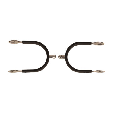 Stahlkugelsporen mit Velari-Gummi Edelstahl Stahlkugelsporen mit Velari-Gummi Edelstahl