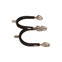 Runde Stahlsporen mit Velari-Gummi Edelstahl