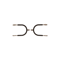 Runde Stahlsporen mit Velari-Gummi Edelstahl