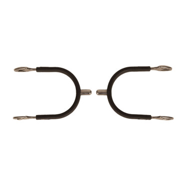 Runde Stahlsporen mit Velari-Gummi Edelstahl Runde Stahlsporen mit Velari-Gummi Edelstahl