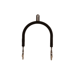 Runde Stahlsporen mit Velari-Gummi Edelstahl