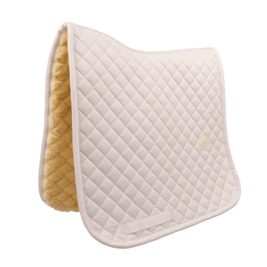 Kentucky Schaffell-Satteldecke Skin Friendly Diamond Dressage Weiß Wei&szlig;