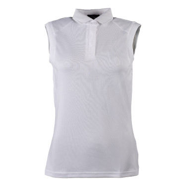 Damen-Poloshirt Catherine ärmellos HKM Weiß Weiß Damen-Poloshirt Catherine ärmellos HKM Weiß Weiß