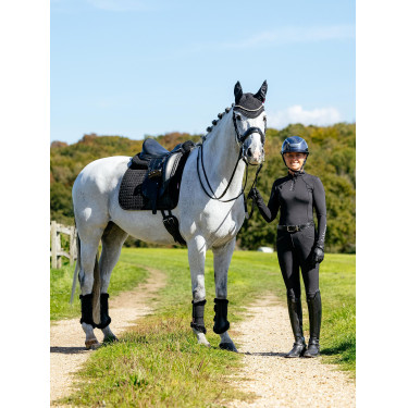 LeMieux Suede Dressage Square Reflective Schwarz
