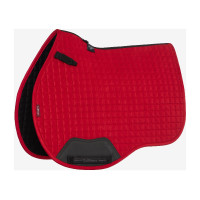 LeMieux Reflektierendes Wildleder Unisex GP Schabracke Chilli Rot