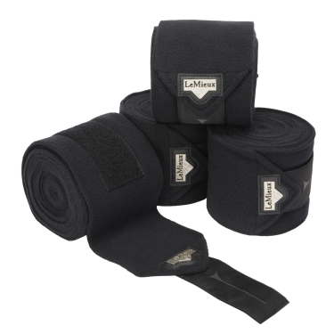 LeMieux Elevate Polo-Bandagierunterlagen Schwarz