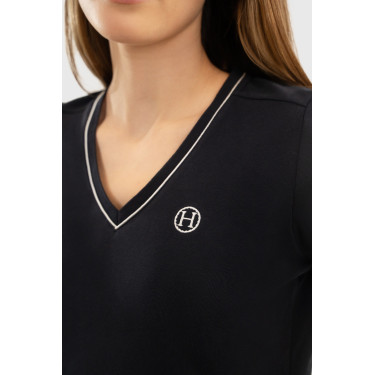 Harcour Berenice Damen-T-Shirt Marine Marineblau