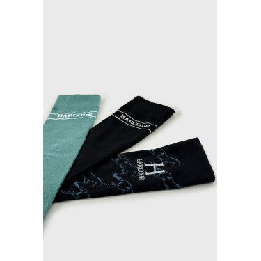 Harcour Beeges Socken Pfau / Marineblau / Marineblau Springen Harcour Beeges Socken Pfau / Marineblau / Marineblau Springen