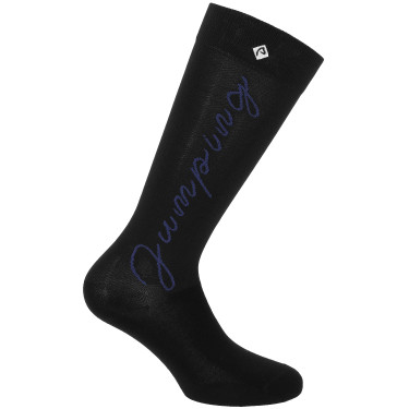 Equithème Jump Socken Schwarz / Violett