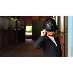 Abnehmbarer Besatz für Lami-Cell Strass Helm Schwarz