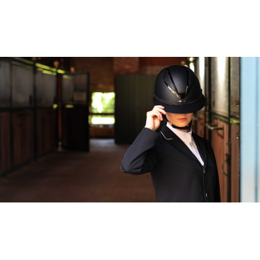 Abnehmbarer Besatz für Lami-Cell Strass Helm Schwarz