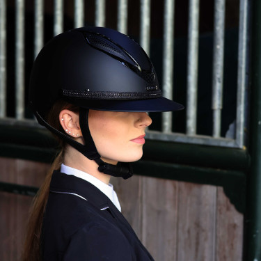 Abnehmbarer Besatz für Lami-Cell Strass Helm Schwarz