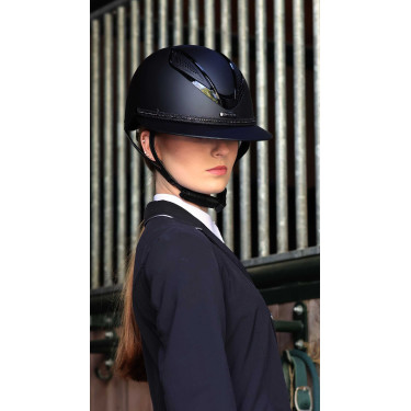 Abnehmbarer Besatz für Lami-Cell Strass Helm Schwarz