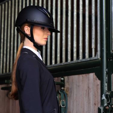 Abnehmbarer Besatz für Lami-Cell Strass Helm Schwarz