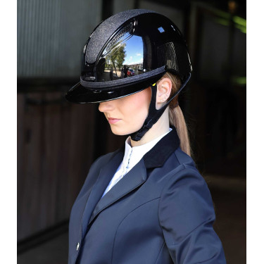 Abnehmbarer Besatz für Lami-Cell Glitter Helm Schwarz