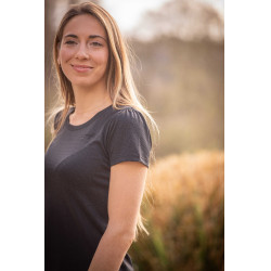 T-Shirt Pénélope Techty Kurzarm Grau