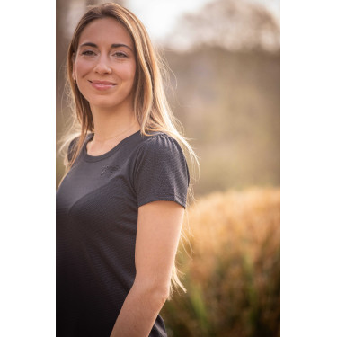 T-Shirt Pénélope Techty Kurzarm Grau