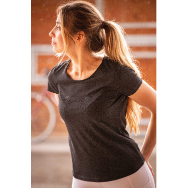 T-Shirt Pénélope Iconic Strass Schwarz