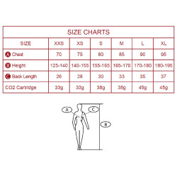 Airbag-Weste Spark Manège Schwarz