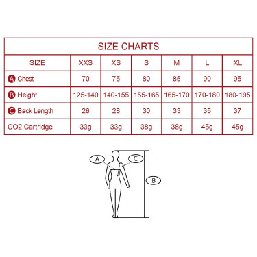 Airbag-Weste Spark Manège Schwarz