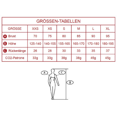Airbag-Weste Spark Manège Schwarz