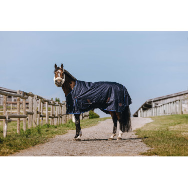 Equithème Classic 1200D High Neck Decke Marine Marineblau