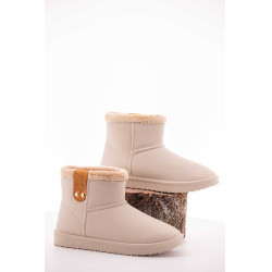 Gefütterte Pénélope-Stiefel Gletschergrau