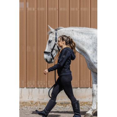 Reitleggings Equithème Acacia Schwarz