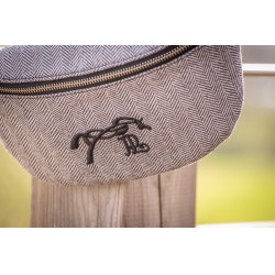 Gürteltasche Pénélope Chevron Schwarz