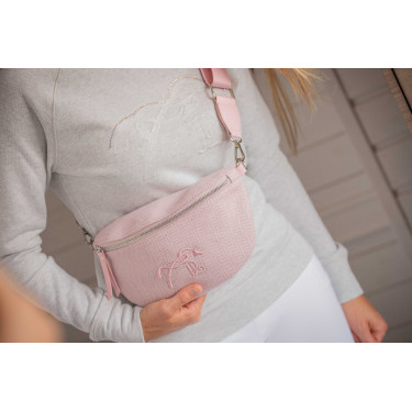 Gürteltasche Pénélope Chevron Pink Rosa