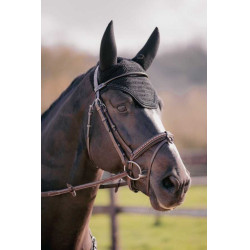 Mütze für Pferde Pénélope Soundless Strass Schwarz