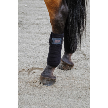 Equithème Polo-Bandagen im 4er-Set Schwarz