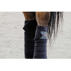 Equithème Polo-Bandagen im 4er-Set Schwarz