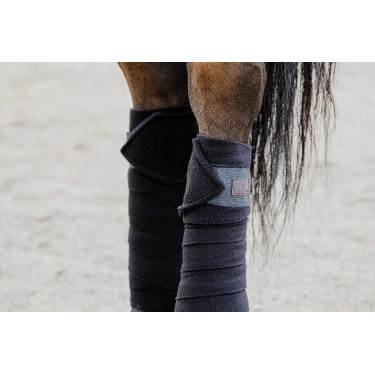 Equithème Polo-Bandagen im 4er-Set Schwarz