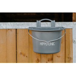 Futterkrippe Hippotonic mit Haken und Griff Dunkelgrau