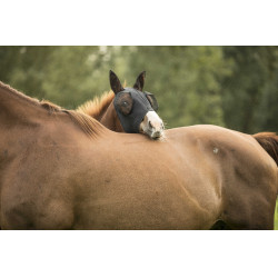 Fliegenmaske Lami-Cell Lycra Schwarz
