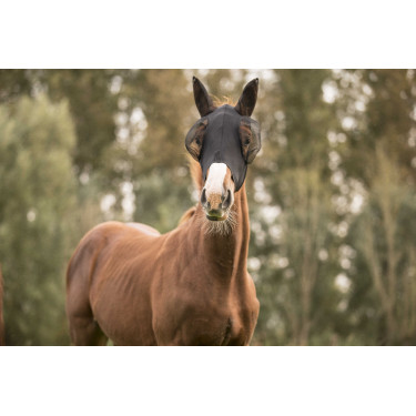 Fliegenmaske Lami-Cell Lycra Schwarz