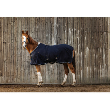 Equithème Micro-Mesh-Hemd Marineblau