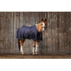 Equithème Micro-Mesh-Hemd Marineblau