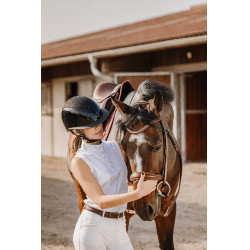 Polo-Mesh Equithème Molly Weiß Wei&szlig;