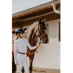 Polo Mesh Equithème Buffy Weiß Wei&szlig;