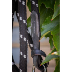 Longe Penelope Seil und Leder Schwarz Longe Penelope Seil und Leder Schwarz