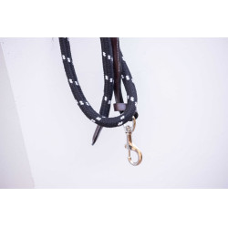 Longe Penelope Seil und Leder Havanna Braun